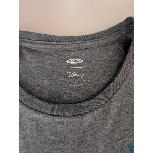 Disney Old Navy Mickey Mouse Surfing T Shirt Adult Large Gray New With Tags - Picture 15 of 16